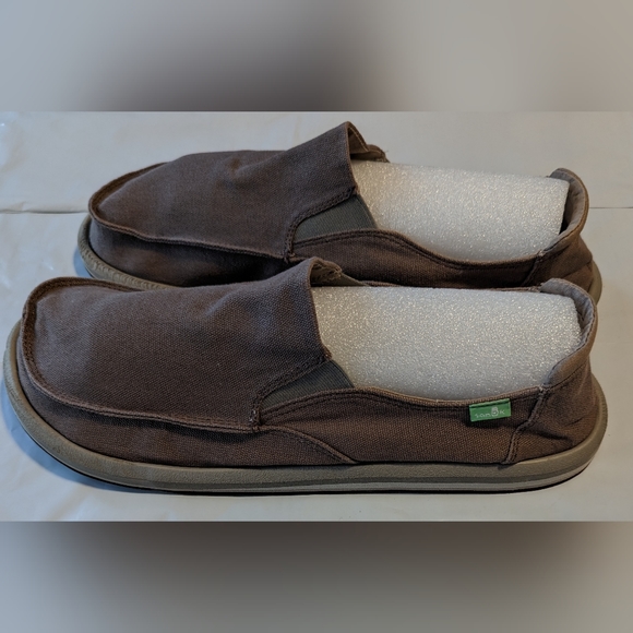 Sanok Brown Mens Flats, Size 12 - Picture 2 of 7